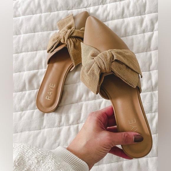 RAYE Magnolia Slide in Tan Size 6.5 new - Picture 1 of 4